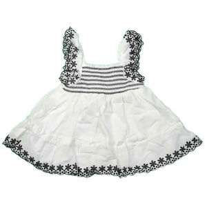 Max Studio Girls White | Black Blouse size: 3T